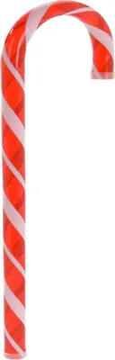Image de Canne à sucre XXL, 62 cm de long, 17,5 cm de large, décoration de Noël en plastique rouge et blanc