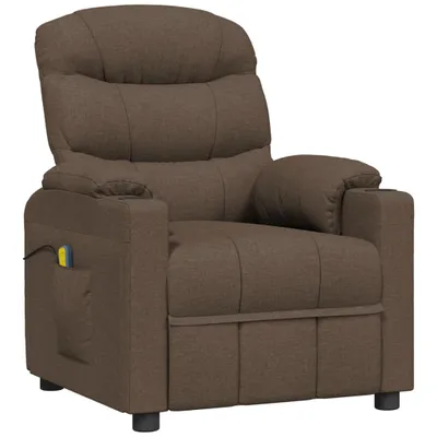 Produktbild von vidaXL Massagesessel Braun Stoff