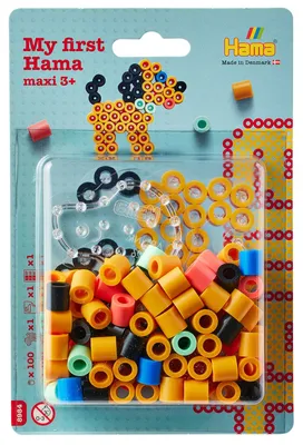Immagine prodotto di Hama Beads 8984, set creativo per bambini, dai 3 anni, multicolore, 101 pezzi