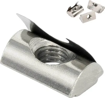 Produktbild von SCHMIDT systemprofile 100x Nutenstein M8 Nut 8 Gleitmutter Steg Feder