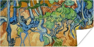 Produktbild von MuchoWow® Poster Baumwurzeln - Vincent van Gogh 120x60 cm - Bild