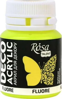 Obrázok produktu pre Rosa Talent Akrylová farba 91 Yellow Fluorescent 20 ml 1 ks