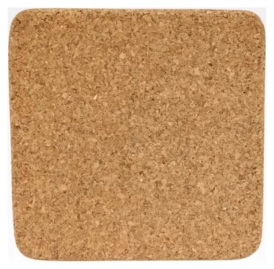 Produktbild von 2 Stück Kork-Untersetzer (quadratisch) für Pfanne, Glas, Topf, Bindezubehör, 12 x 12 cm