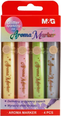 Produktbild von Duftende Kunstmarker Glitter 4 Stück MIX 1 M&G
