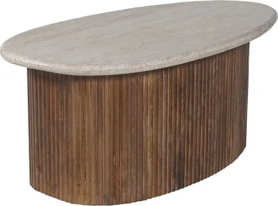 Produktbild von Meublorama RU-LOUIS-3403*1C/32KG, Ovale Form, Braun