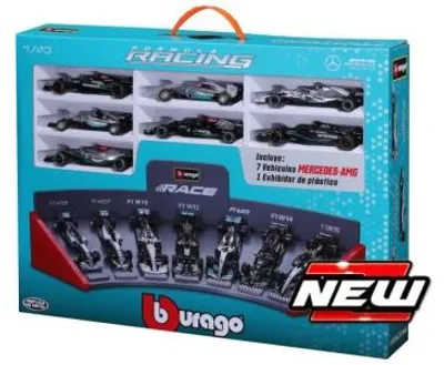 Produktbild von BBURAGO Formel 1, MERCEDES-AMG 7 Car SET