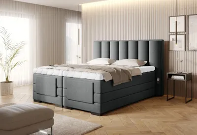 Obrázek produktu pro Elektrická polohovací postel 160x200 VERION - tmavě šedá 2
