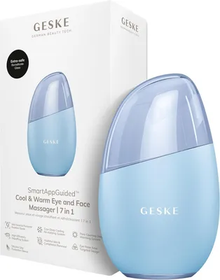 Productafbeelding van SmartAppGuided Cool & Warm Eye & Face Massager | 7 in 1 | Multi-Massager | Face & Neck | Battery Free Cooling & Warming | Strengthens & Relaxes