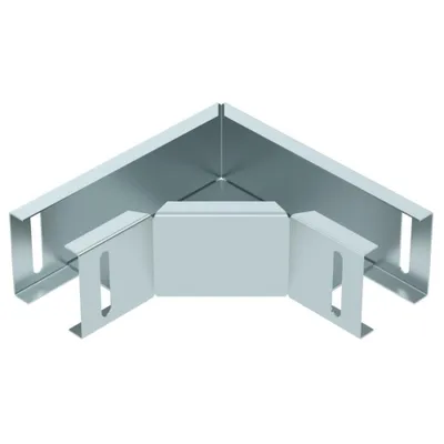 Produktbild von Obo Bettermann 6074901, Eckverbindungsbeschlag, Zink, 90°, 50 mm