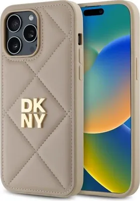 Produktbild von DKNY DKHCP14XPQDSLE iPhone 14 Pro Max 6,7 Beige/Beige Gestepptes Logo