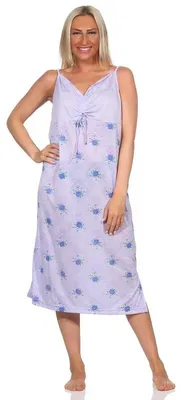 Produktbild von Damen Nachthemd Sleepshirt Nachtwäsche ohne Ärmel; Flieder/L/40