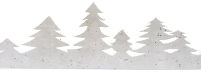 Produktbild von Fensterbild  Polyester Baum Winterlandschaft Weihnachten
