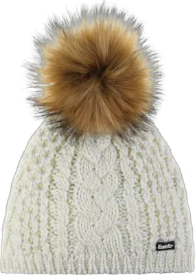 Produktbild von Eisbär Nelia Lux Mütze für Damen mit Bommel, Größe:Einheitsgröße, Farbe:Weiß