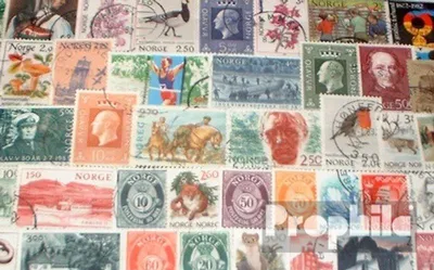 Produktbild von Briefmarken Norwegen 50 verschiedene Marken