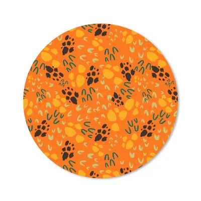 Produktbild von MuchoWow® Mauspad Mousepad Orange - Abstrakt - Muster 50x50 cm - Mousepads - Maus Mat - Pad - Mausunterlage - Vinyl