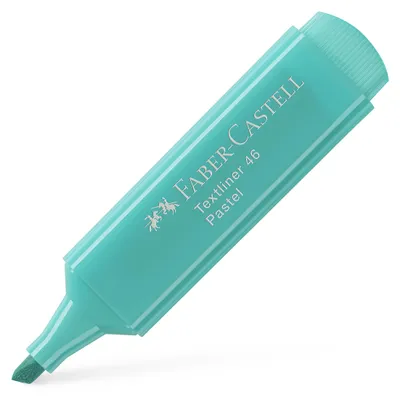 Produktbild von Faber-Castell Textliner 46 Pastellmarker Türkis - Keilspitze 1-5 mm - 10er Pack
