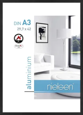 Obrázok produktu pre Nielsen protipožiarny rám C2 štruktúra čierna matná 30x42 cm