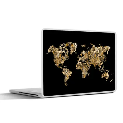 Obrázek produktu pro Nálepka na notebook - 14 palců - Mapa světa - Had - Design