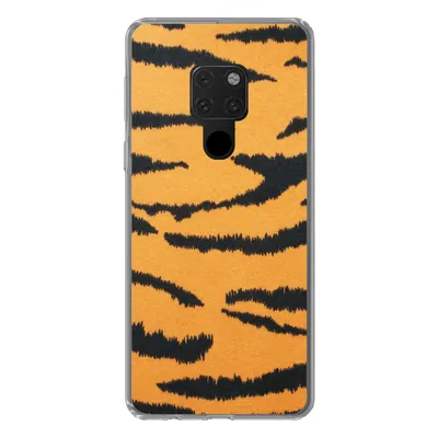Produktbild von MuchoWow® Handyhülle Schutzhülle Hülle für Huawei P40 Lite Tigerdruck - Braun - Orange Silikon Softcase Handy Hülle - Handy