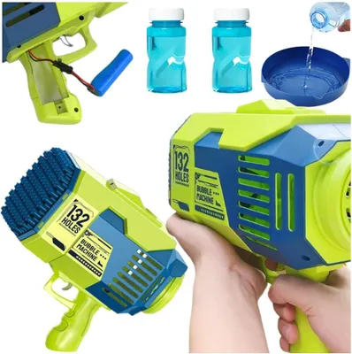 Produktbild von Bazooka-Seifenblasenmaschine, wiederaufladbar, Geburtstagsgeschenk