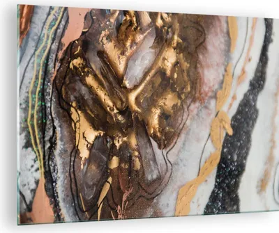 Produktbild von Bilder auf glas - Einteilig - Abstraktion Marmor Textur - 70x50cm - Glasbilder - Wandbilder - Bilder - zum Aufhängen bereit - Wanddekoration aus Glas - Glas Bilder - Wandbild auf Glas - GAA70x50-4549