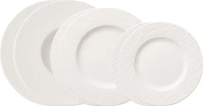 Obrázek produktu pro Villeroy & Boch Manufacture Rock blanc sada talířů 6 ks.