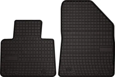 Image de Tapis de sol voiture en caoutchouc pour Citroen C5 Aircross (2019-, 2-personnes) Noir, lot de 2 pièces, fixations