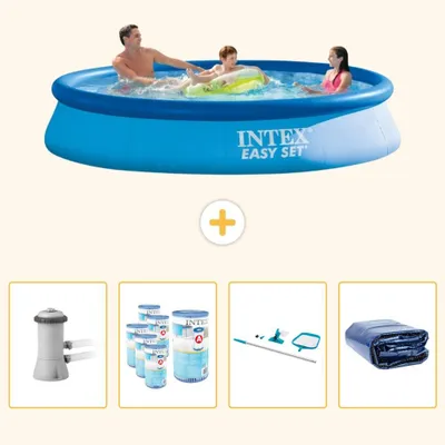Zdjęcie produktu dla Basen Easy Set Rund - 366x76 cm - 5-elementowy - SCB93