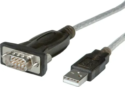 Produktbild von ROLINE Konverter-Kabel USB-seriell, 1,8 m