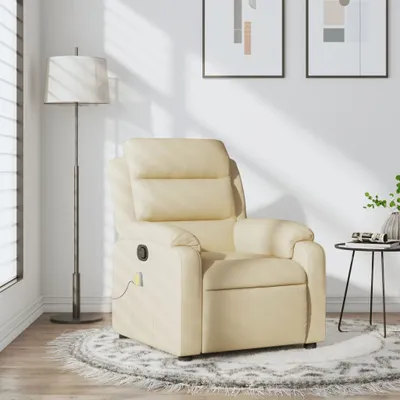 Produktbild von Massagesessel Creme Stoff , Klassische Sessel 2024 Neu