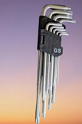 Produktbild von Winkelschlüssel Sternprofil lang, 9-tlg.