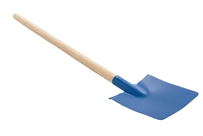Image de petite bêche pointue avec manche de 60 cm pour les enfants