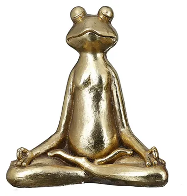 Produktbild von GILDE Dekofigur Frosch Yoga Für den Außenbereich geeignet H. 50,5 cm,89292