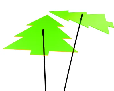 Produktbild von 2er Set Sonnenfänger Sonnenscheibe Tannenbaum Lichtfänger 150cm