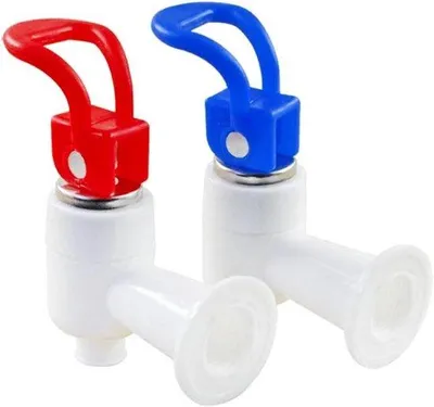 Produktbild von Kunststoff Wasserhahn für Kühlschrank Getränkedispenser - 2 Stück Weiß