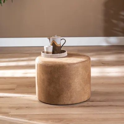 Produktbild von Bronx71 Hocker Kyla rund beige