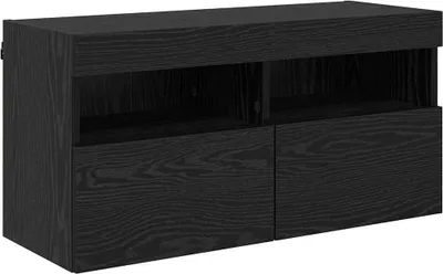 Produktbild von vidaXL TV-Wandschrank 80 x 30 x 40 cm Schwarz Eichen-Optik