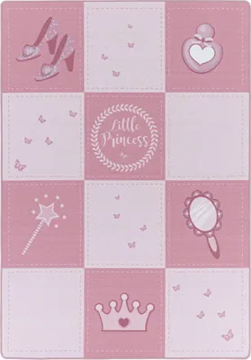 Produktbild von Kinder Teppich Paula Läufer, Farbe: Pink, Größe:80x120 cm