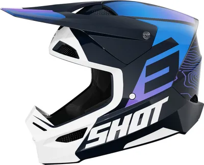 Immagine prodotto di Casco da motocross Shot Furious Apex, blu/bianco, L (59/60)