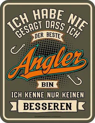 Produktbild von Angeln - Fun-Schilder - Bester Angler