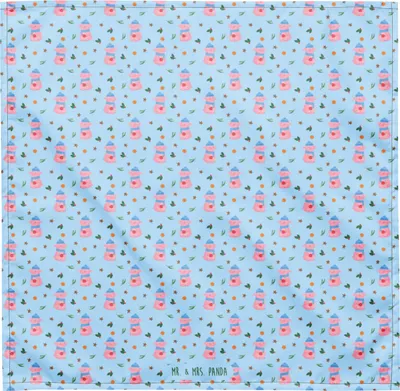Produktbild von Mr. & Mrs. Panda Bandana Schweinchen Glühwein M - Blau - Geschenk, Betrunken, Kopftuch, Weihnachtsmarkt, Spruch, Hundehalstuch, Weihnachten, Dreieckstuch, Haarband