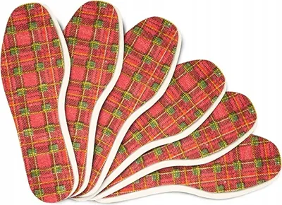 Produktbild von Komfort-Schuheinlagen-Set - 6 Paar Kaps Tartan Set - Größe 45 EUR