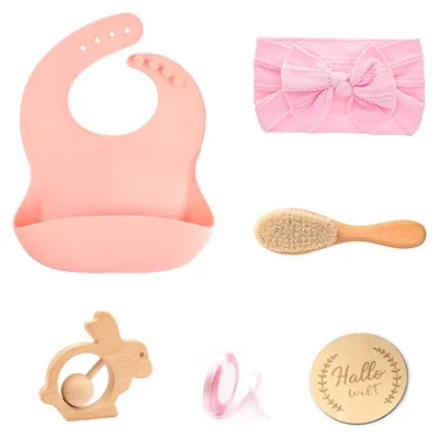Produktbild von Babyset für Mädchen, 7-teilig, Geburtsgeschenk, Babyausstattung
