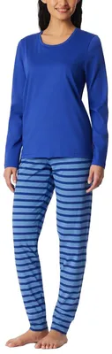 Productafbeelding van Schiesser dames pyjama, lange model met boordjes, katoen - Nachtkleding