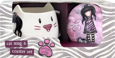 Immagine prodotto di Safta Articulo, Set De Taza Y Posavasos Gorjuss Ruby Wild Unisex niños, Multicolore, M