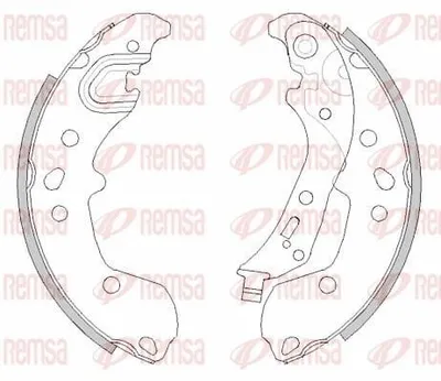 Produktbild von REMSA Bremsbackensatz Trommelbremse Hinten für VW POLO (AW1, BZ1) 4498.00