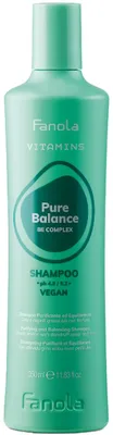 Productafbeelding van Fanola - Vitamins Pure Balance Shampoo - Shampoo tegen roos en vet haar, 350 ml