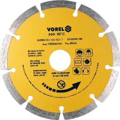 Produktbild von VOREL Trennscheibe Winkelschleifer 08712 2.1mm 125mm