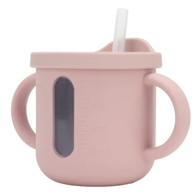 Productafbeelding van Siliconen drinkbekers voor peuters, trainingsbeker voor peuters, siliconen drinkbeker voor baby's, siliconen trainingsbeker, trainingsbeker, beker voor baby's