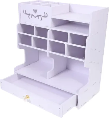Produktbild von MODFU Stifthalter mit Fächern, Schreibtisch Organizer, Stiftebox, Multifunktionaler Stiftehalter, 8 Fächer